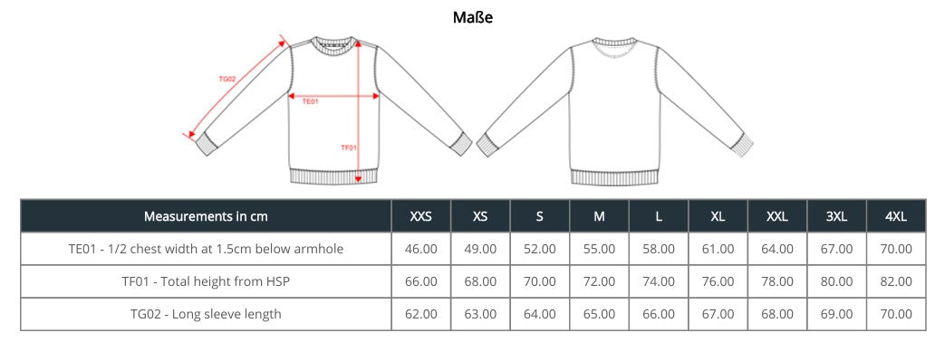 GOTS Sweatshirt mit Rundhalsausschnitt